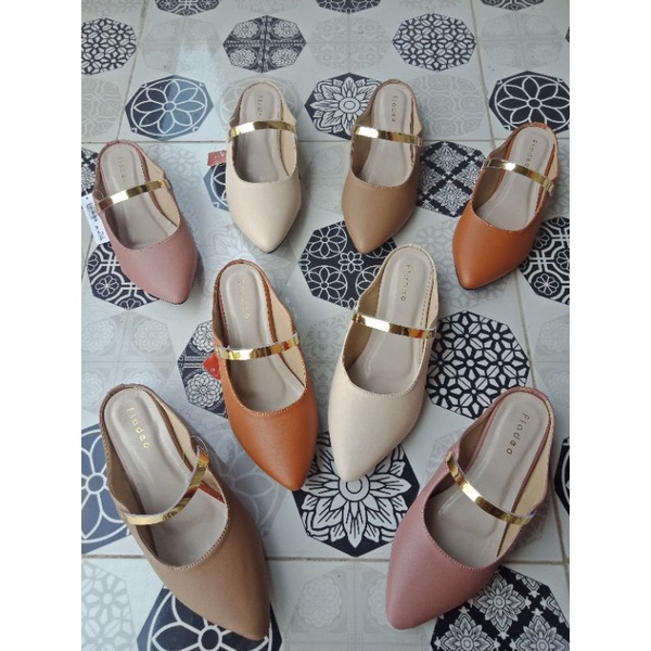 FLADEO BUSTONG // SLOP FLADEO // FLAT SHOES FLADEO // FLAT SHOES 5 WARNA CANTIK BEST SELLER