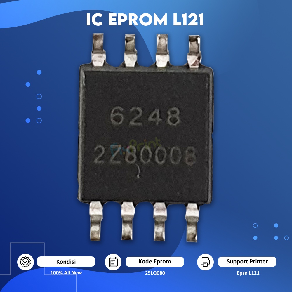 IC Eprom Epson L121 25LQ080, IC Mainboard Eprom Reset L121