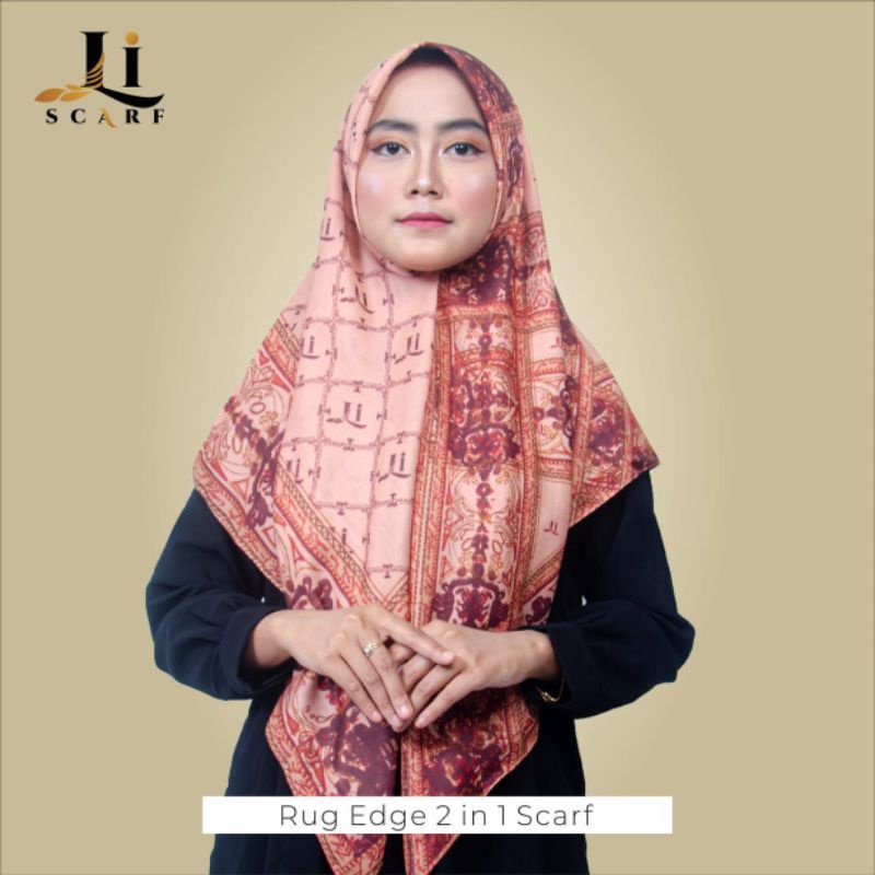 Capung - Hijab Rud Edge Scarf 2 in 1 ORI by LI