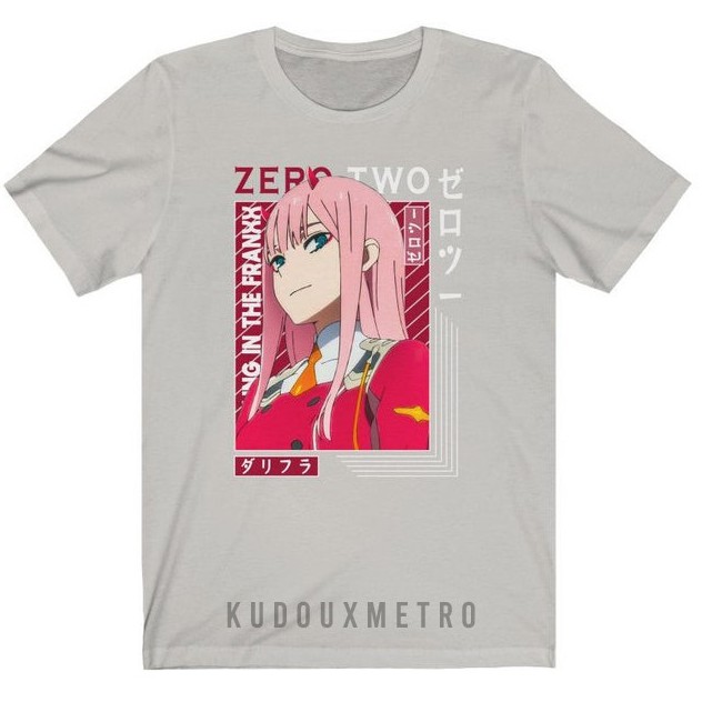 Tshirt Zero Two XX Me Kiss Me Anime Darling In the Franxx Unisex