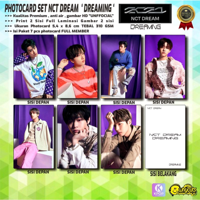 PHOTOCARD SET PREMIUM NCT DEREAM 2021// DREAMING