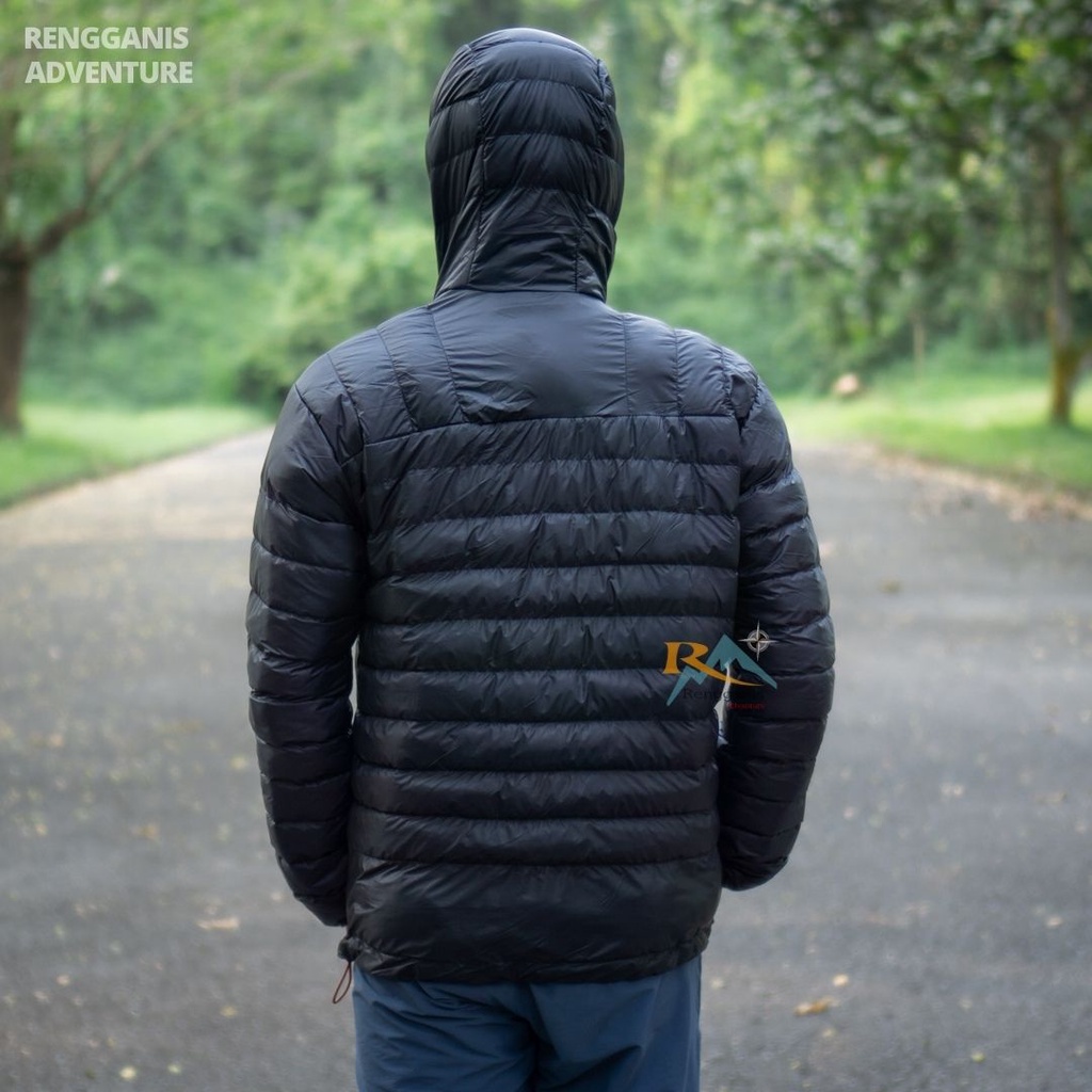 Jaket Gunung DACRON RIR Jacket Puffer Hoodie Hiking BUKAN BULU ANGSA