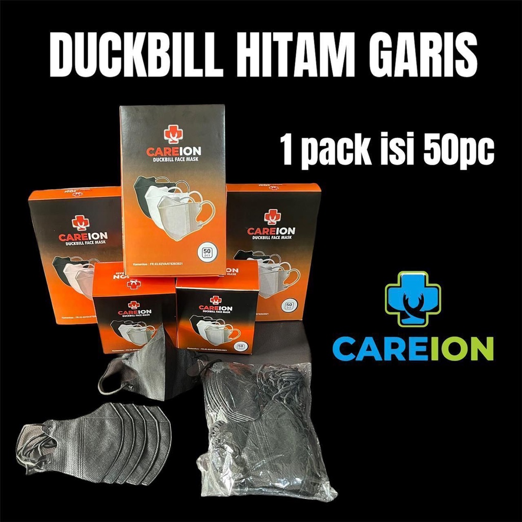 Duckbill Hitam Garis