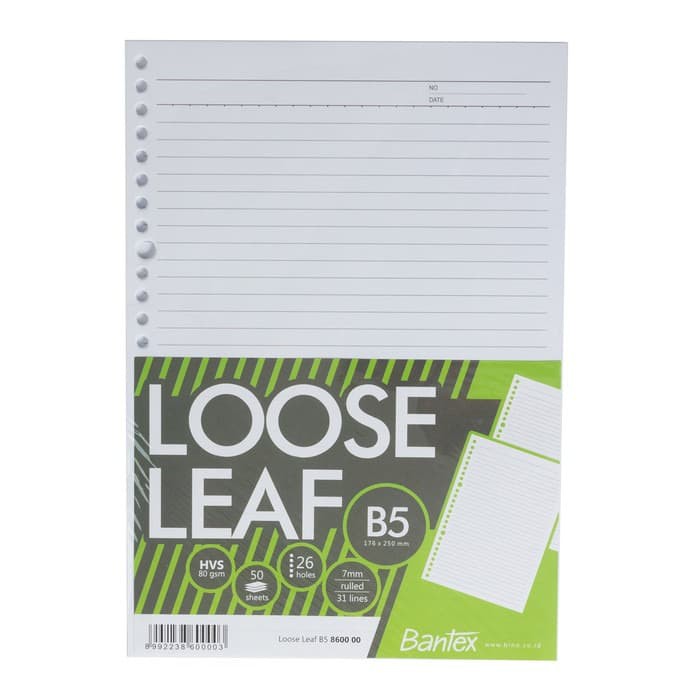 

Loose Leaf B5 Bantex 8600
