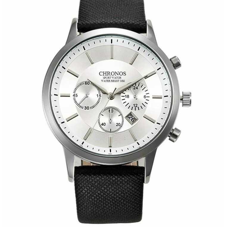 Baru CHRONOS MAVERICKS Jam Tangan Mewah Pria Arloji Pria Luxury Men's Watch - White