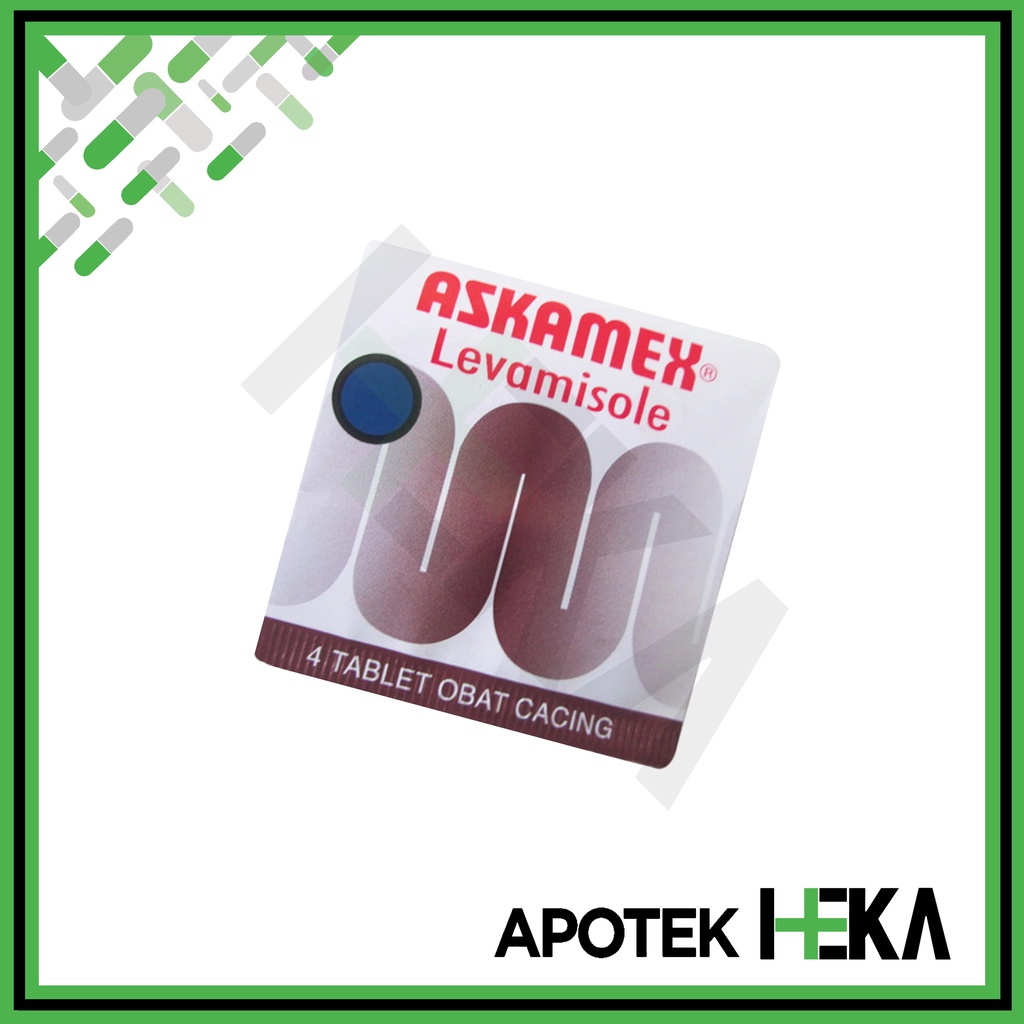 Askamex Tablet Obat Cacing Strip isi 4 Tablet (SEMARANG)