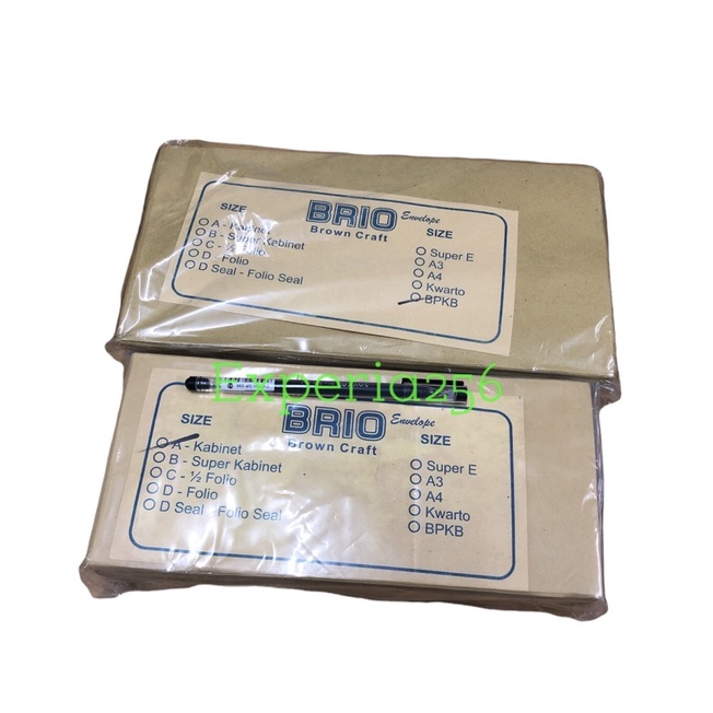 

Amplop Coklat A.Kabinet/Super Kabinet isi 100pcs