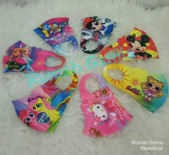 MASKER KOREA SCUBA ANAK MOTIF/MASKER SCUBA KARAKTER /MASKER ANAK