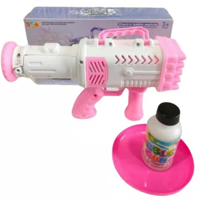 Bubble Gun Tembakan Balon Busa Bubble Gun Pistol Besar Jumbo 25 Lubang Bubble Gun Roket