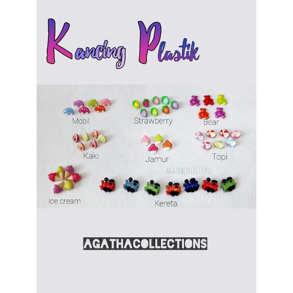 KANCING HIAS KANCING MOTIF LUCU KANCING KEMEJA PER 10 BIJI