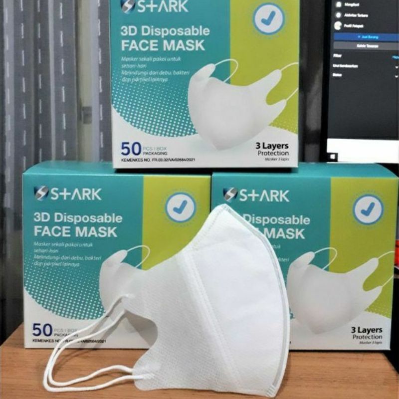 MASKER DUCKBILL PUTIH STARK