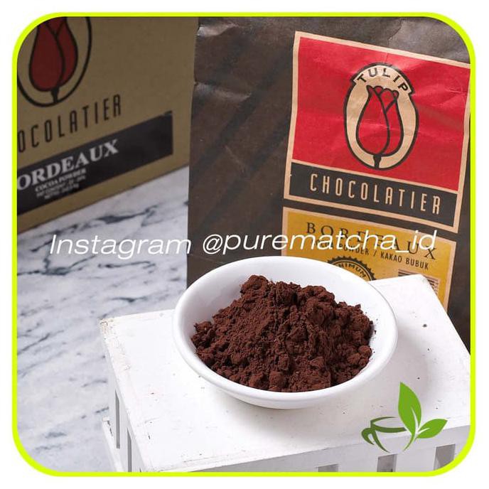 

GRATIS ! Coklat Bubuk Tulip Bordeaux Pure Cocoa Powder Tulip Chocolatier 100gr