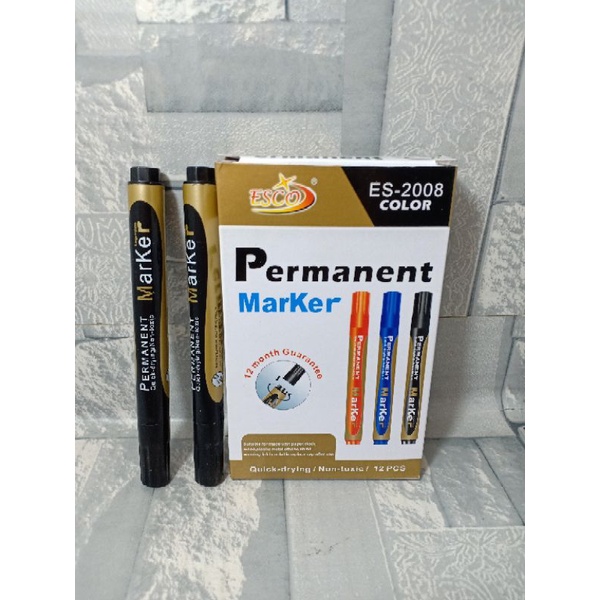 

Spidol permanent Marker Type Es-2008 Warna Tinta Hitam