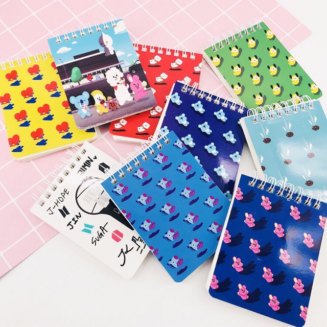 [BS] BISA COD Spiral Memo Note Book Buku Tulis BTS BT21 KPOP - KP288