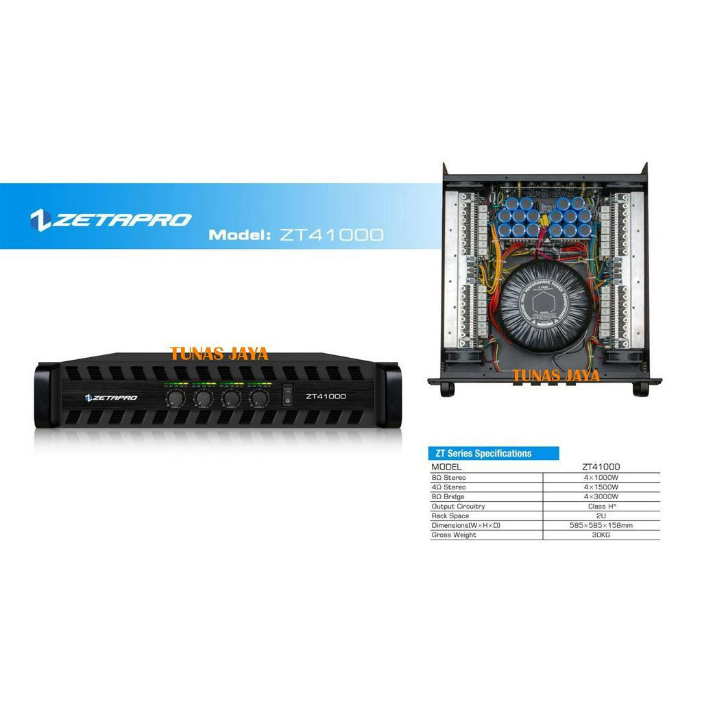POWER AMPLIFIER  ZETAPRO ZT41000 ZT 41000 CLASS H ORIGINAL
