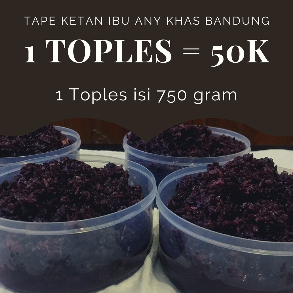 

Tape Ketan Hitam Khas Bandung