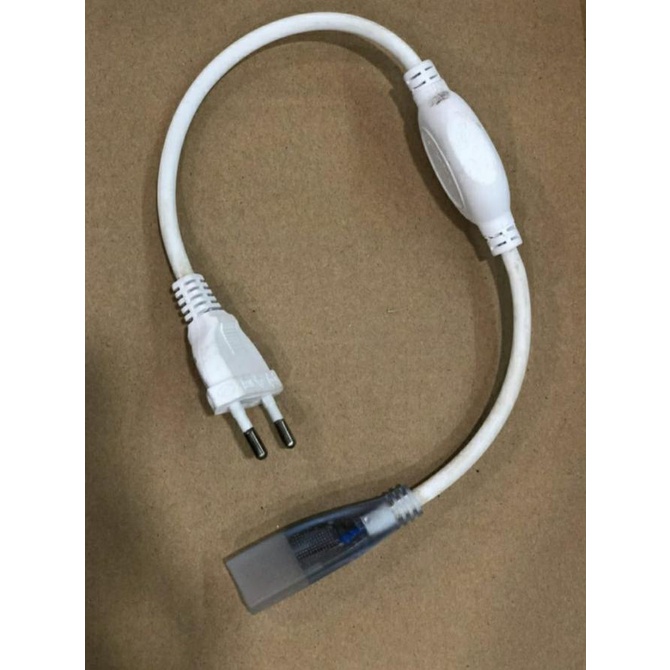 Cantik Soket Neon Flex Led Kabel Colokan Jack Lampu Neon Flex 220V Socket Promo