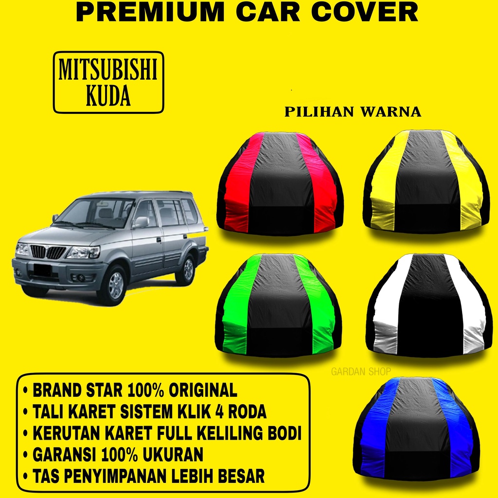 Body Cover MITSUBISHI KUDA Garis 2 WARNA Penutup Pelindung Bodi Mobil Mitsubishi Kuda PREMIUM