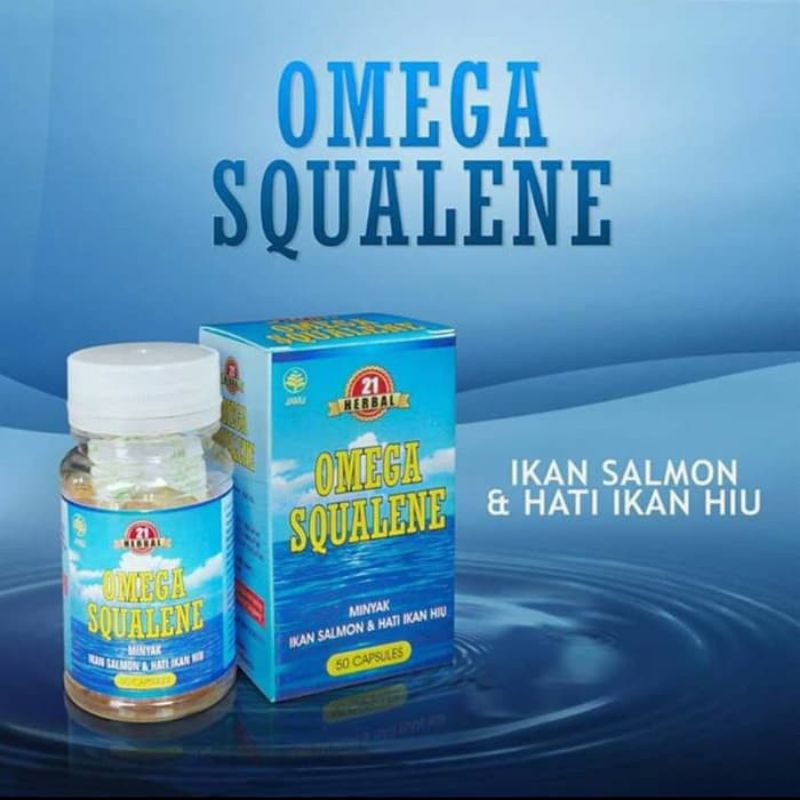 Minyak Omega Squalene minyak Salmon dan Hati Ikan hiu original