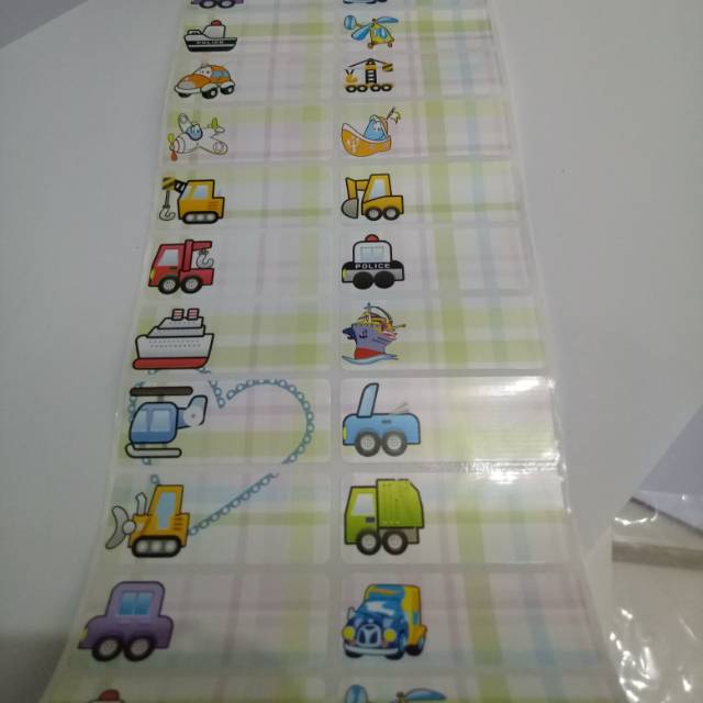 

Label Nama Transportasi Ukuran L