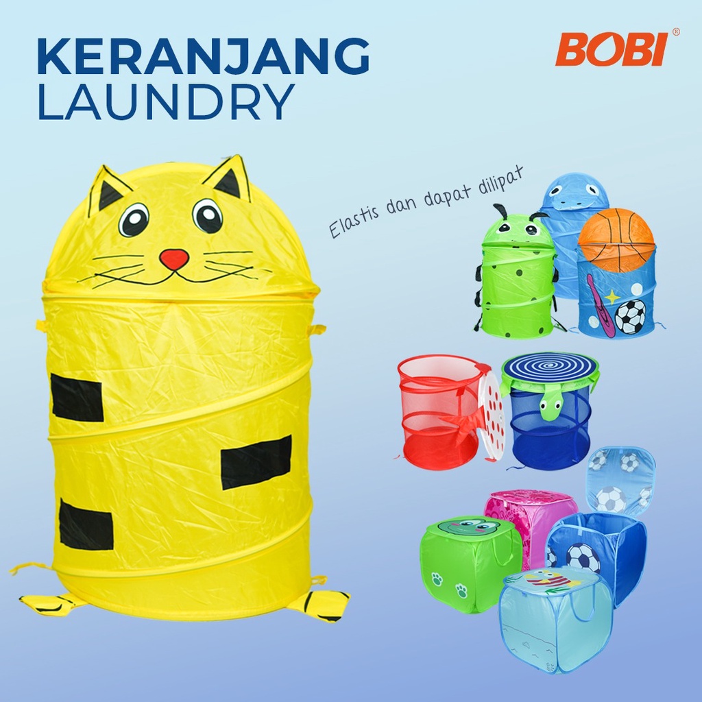 Keranjang Karakter Baju Laundry / Keranjang Tempat Mainan // Keranjang Multifungsi BOBI