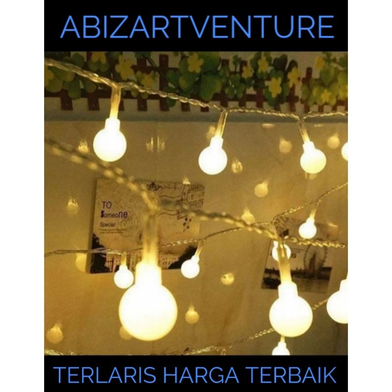 lampu tenda hias outdoor camping / lampu hias taman / lampu hias cafe portable taffled