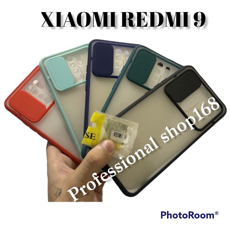PS - XIAOMI REDMI 9 CASE SLIDE CAMERA PROTECTOR SLIDING COVER PELINDUNG KAMERA SILIDING GESER BUMPER