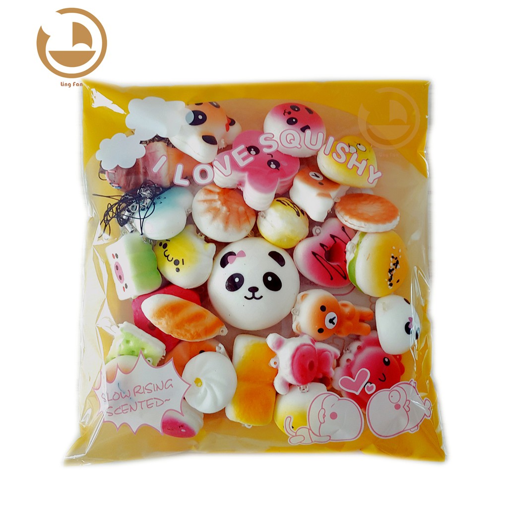  Bayar Di  Tempat 30pcs Jumbo Medium Mini Random Squishy  