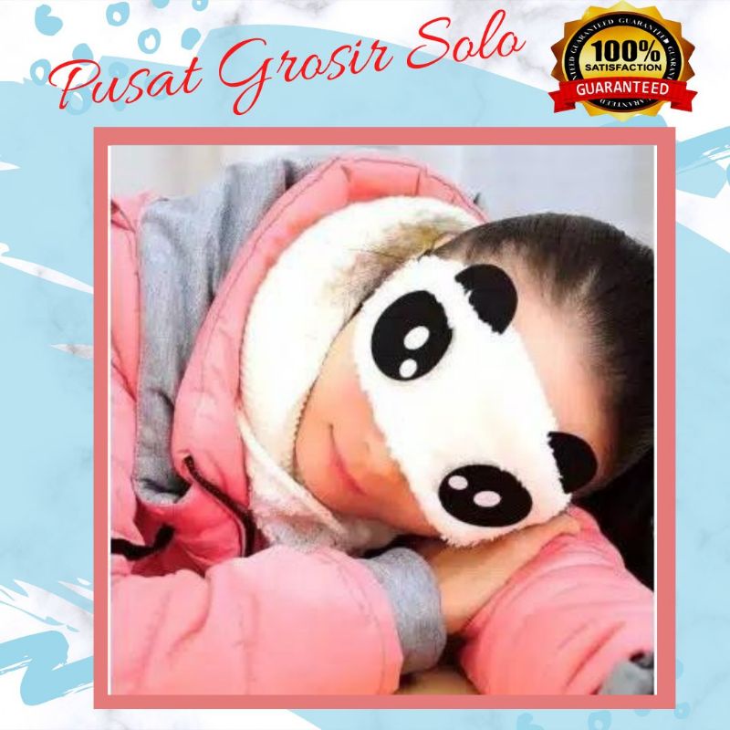 Penutup Mata Tidur Karakter Panda - AC 53 - Sleeping Eye Panda Lucu  Cover Cute  Tutupan Tutup Mata 