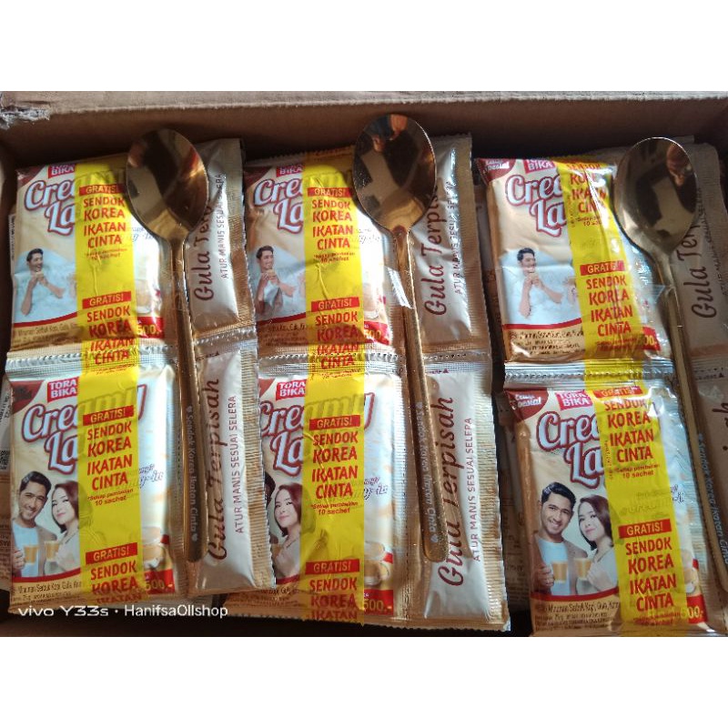 TORABIKA CREAMY LATTE FREE SENDOK IKATAN CINTA ISI 10RENTENG