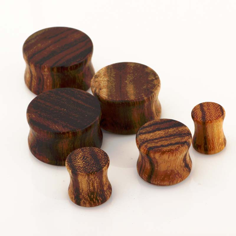 2 Piece Wood Earrings Expendar Ear Plug Double Flare 6-20mm