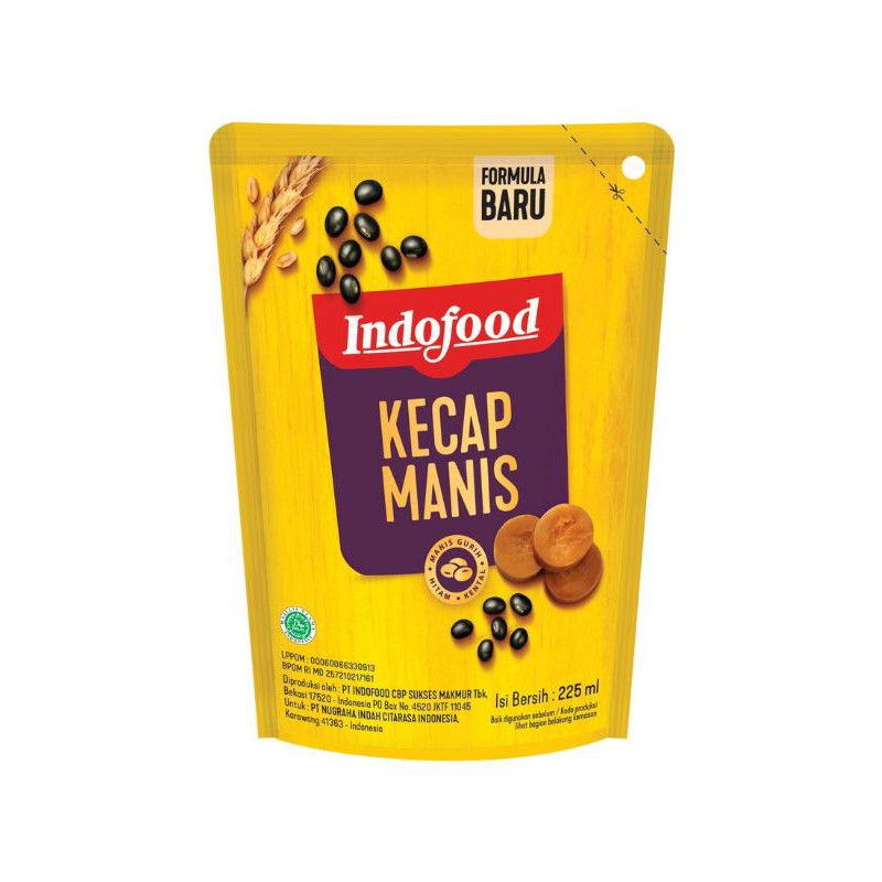 Indofood Kecap Refill Manis 225 Ml