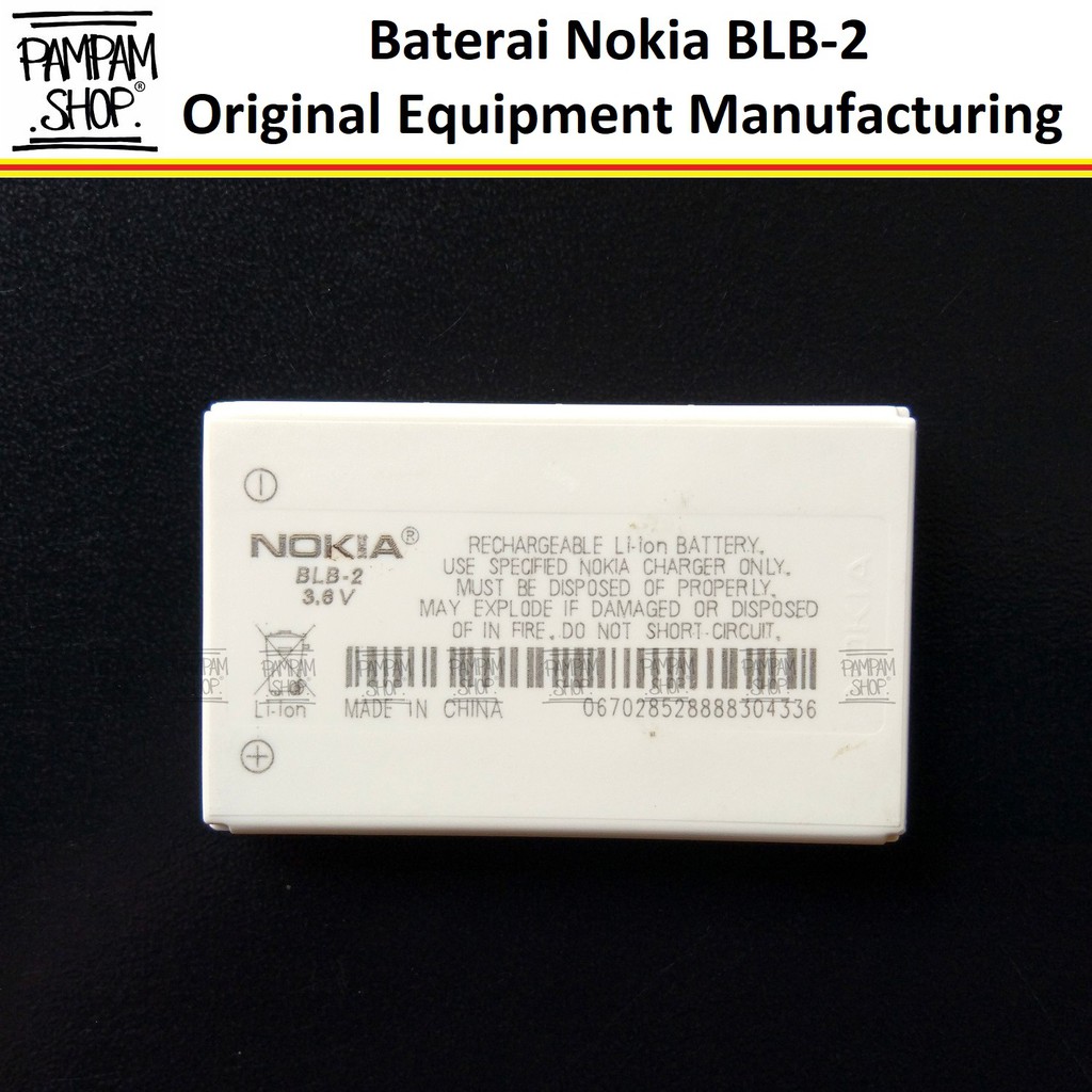 Baterai Nokia BLB-2 BLB2 8200 6510 8310 6500 5210 8210 8300 7650 Batre Batrai Battery Jadul