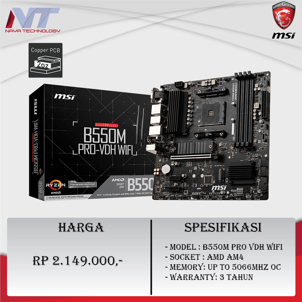 MSI B550M Pro VDH WiFi