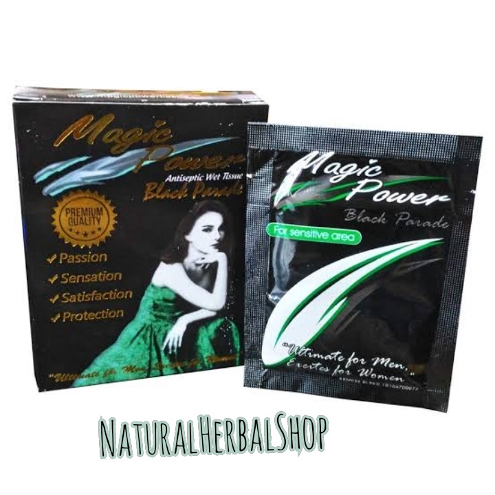 TISSUE MAGIC POWER BLACK PARADE TISU MAGIC HITAM PER SACHET