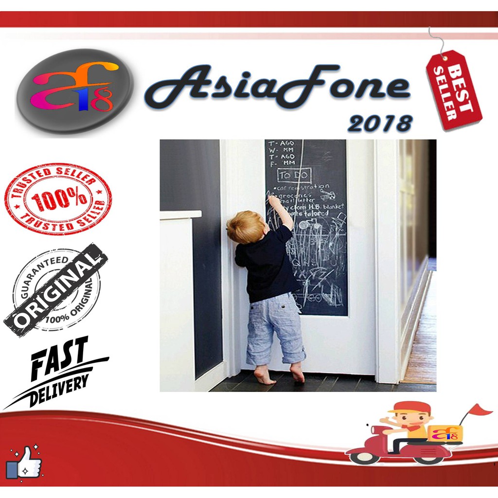 

H&F Stiker Dinding Papan Tulis Kapur Flexible 200 x 45 cm - 513 Black/White