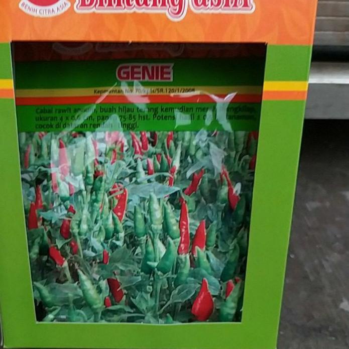 RE⚡TOCK [ORIGINAL] Benih/Bibit cabe rawit Genie 10gr/rawit hijau produck terbaik