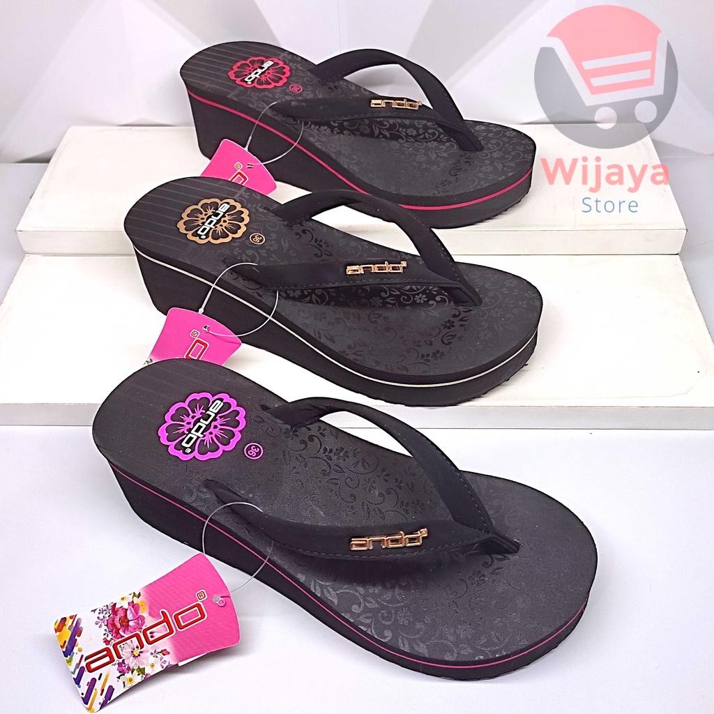 SANDAL WEDGES ANDO WANITA SENDAL TRENDY CEWEK PEREMPUAN NEW SAVIRA JOICE LISA