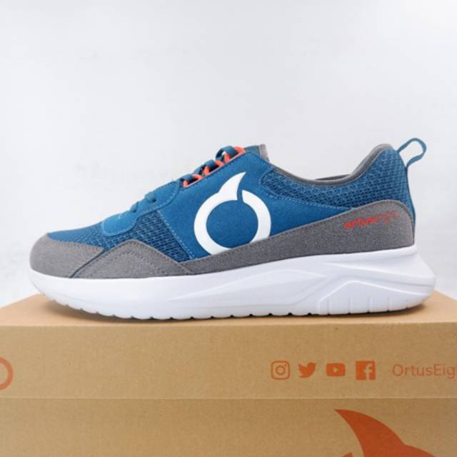 Sepatu Lari/Running Ortuseight Cobra Navy Grey 11030086 Original BNIB