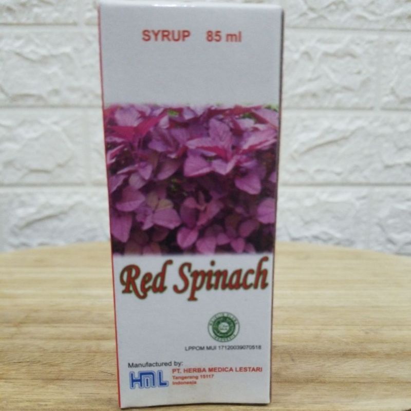 

HML Red Spinach Sirup Herbal Mengandung Bayam Merah dan Kedelai 85 ml