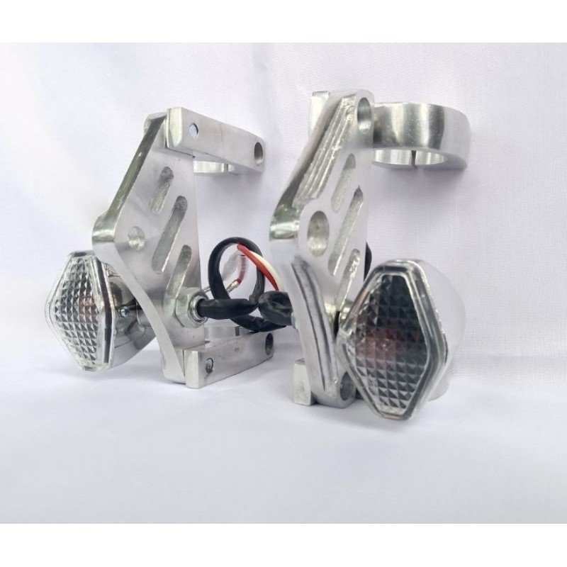 pangkon lampu H4 kupingan cnc cicin AS 31 set aneka sein