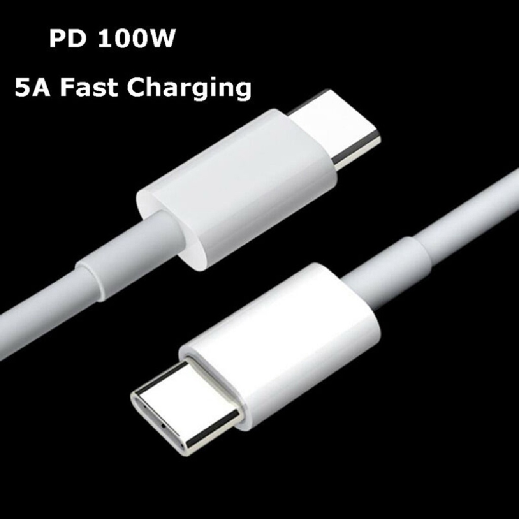 (AATrillionCatalpa) 100w 5A PD Kabel Charger USB Tipe C Ke USB Tipe C Fast Charging 4.0 Tipe C