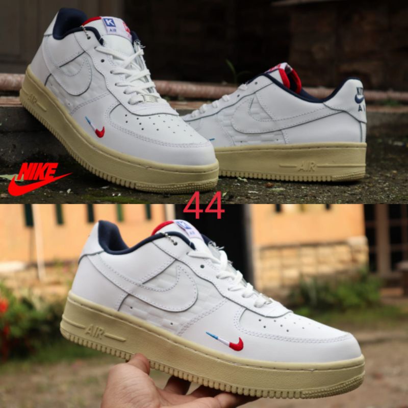 Sepatu Nike Air.force low kith Paris bahan kulit kualitas import made in Indonesia ready size 39-44 