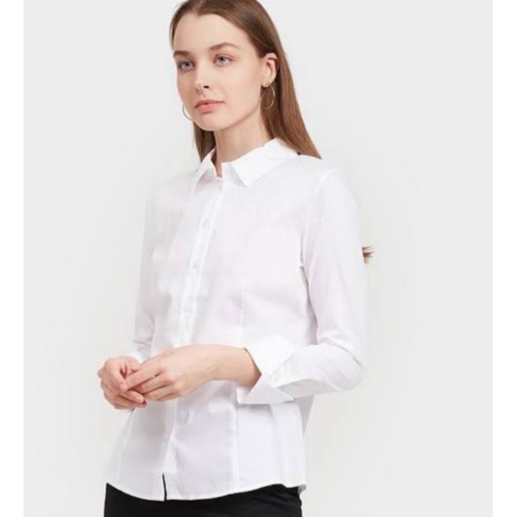 Kemeja Uniqlo Wanita Kemeja Supina shirt cotton original