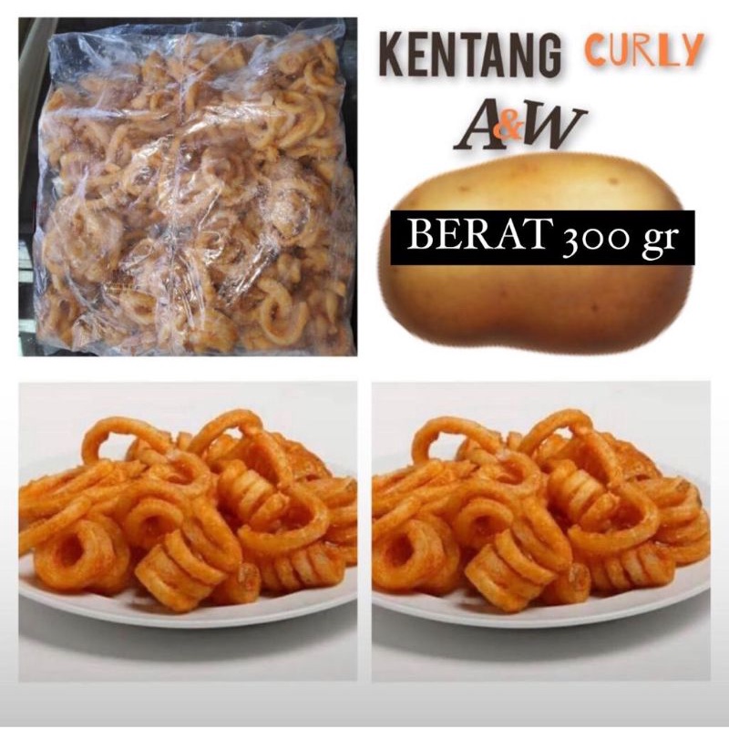 

Kentang Curly A&W 300 gr