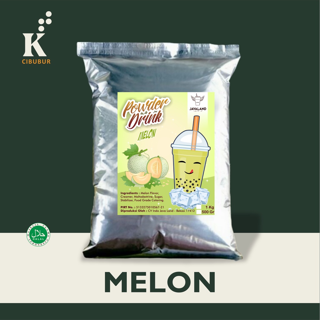 

Bubuk Minuman Rasa Melon Powder Drink Original Javaland 1kg