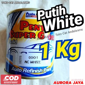 Cat Putih 1Kg Penta Super Gloss White Solid 1 Kg -  Toko Cat Aurora