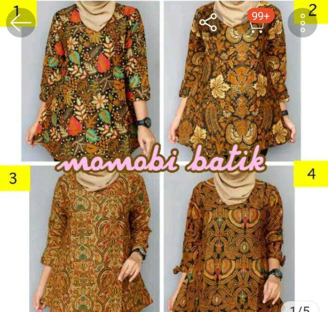 Blus Batik Wanita Sogan