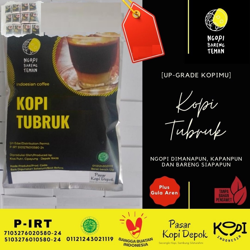 

Kopi Tubruk Sachet Robusta 12g