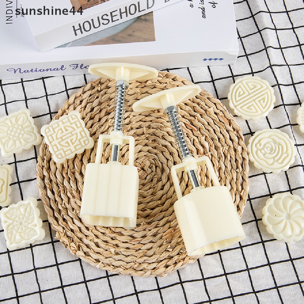 Sunshine 1 Set Cetakan Kue Bulan DIY Bentuk Bunga